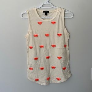 J crew watermelon tank size XXS